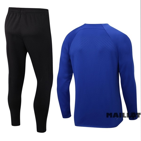 Foot Maillot Pas Cher Ensemble Complet Sudadera Entrainement Paris Saint Germain 2022 2023 Bleu