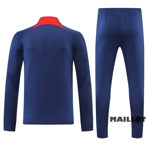Foot Maillot Pas Cher Ensemble Complet Sudadera Entrainement Paris Saint Germain 2022 2023 Bleu