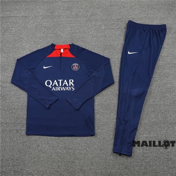 Foot Maillot Pas Cher Ensemble Complet Sudadera Entrainement Paris Saint Germain 2022 2023 Bleu