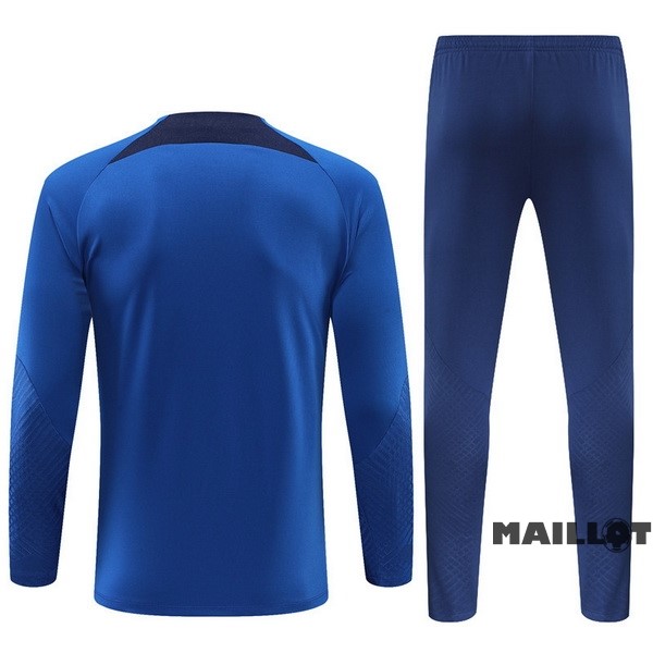 Foot Maillot Pas Cher Ensemble Complet Sudadera Entrainement Paris Saint Germain 2022 2023 I Bleu