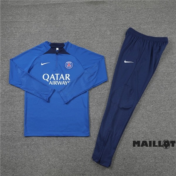 Foot Maillot Pas Cher Ensemble Complet Sudadera Entrainement Paris Saint Germain 2022 2023 I Bleu