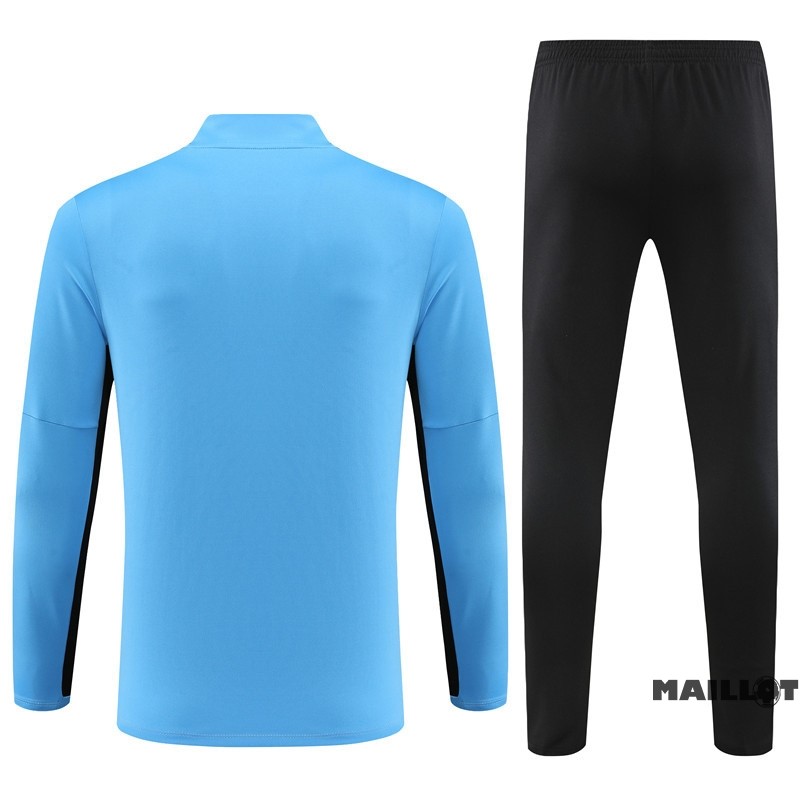 Foot Maillot Pas Cher Ensemble Complet Sudadera Entrainement Paris Saint Germain 2023 2024 Bleu II Noir