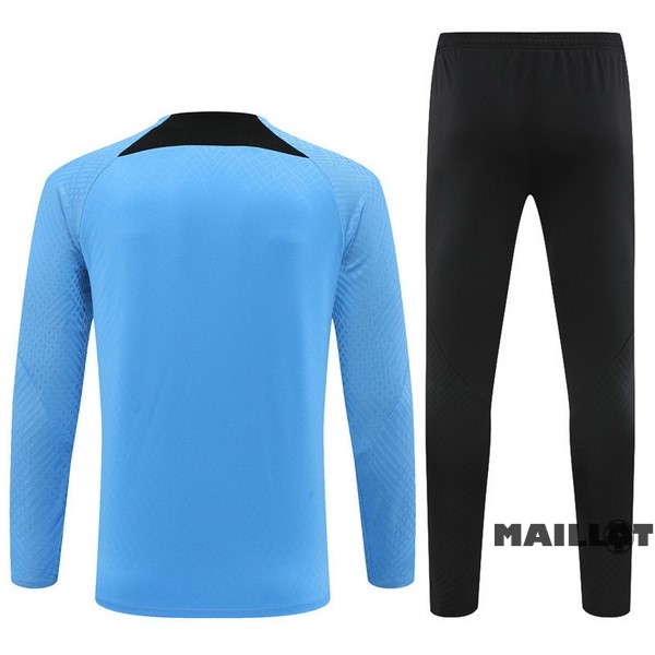 Foot Maillot Pas Cher Ensemble Complet Sudadera Entrainement Paris Saint Germain 2023 2024 Bleu I Noir
