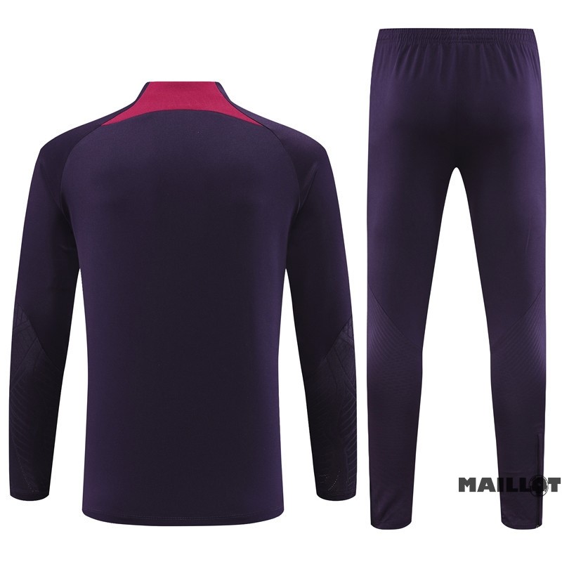 Foot Maillot Pas Cher Ensemble Complet Sudadera Entrainement Paris Saint Germain 2023 2024 Purpura I Rouge