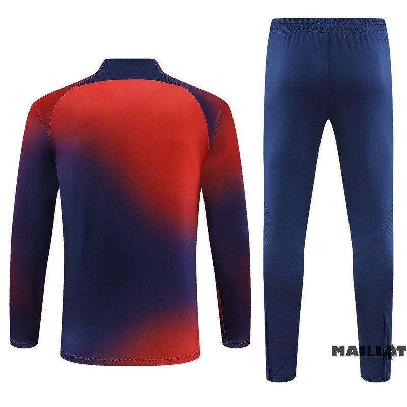 Foot Maillot Pas Cher Ensemble Complet Sudadera Entrainement Paris Saint Germain 2023 2024 Rouge Bleu Marine