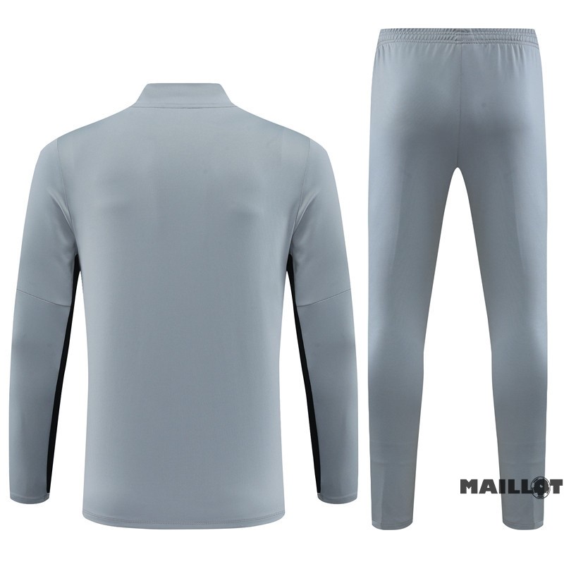 Foot Maillot Pas Cher Ensemble Complet Sudadera Entrainement Paris Saint Germain Enfant 2023 2024 Gris