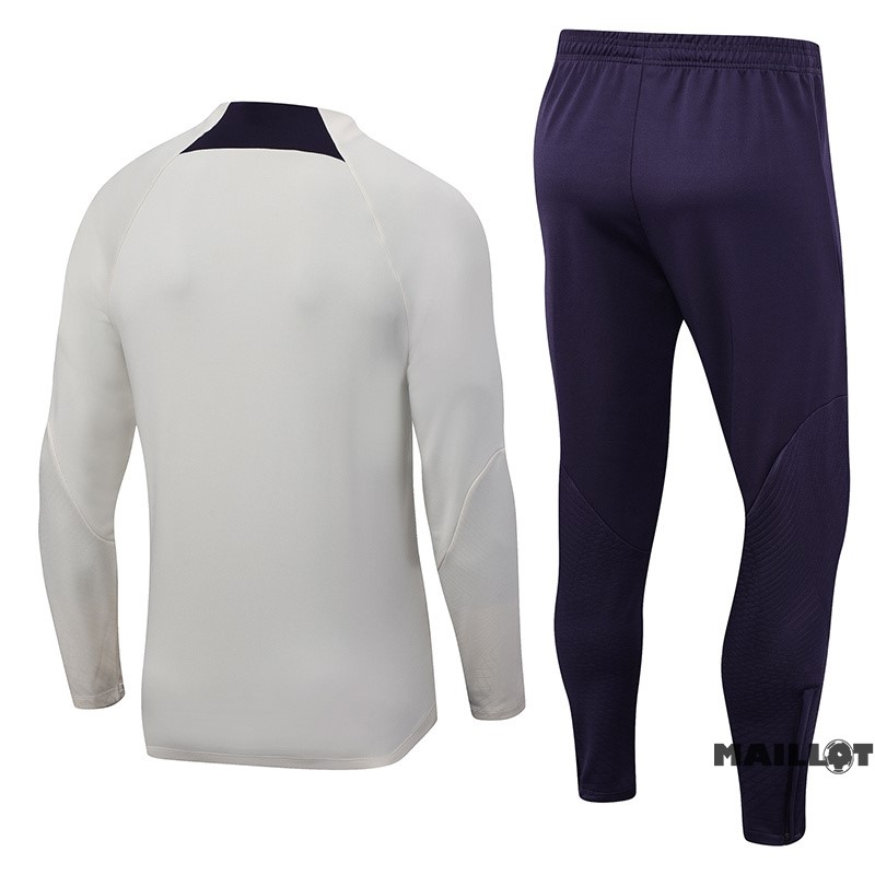 Foot Maillot Pas Cher Ensemble Complet Sudadera Entrainement Paris Saint Germain Enfant 2023 2024 Jaune I Purpura