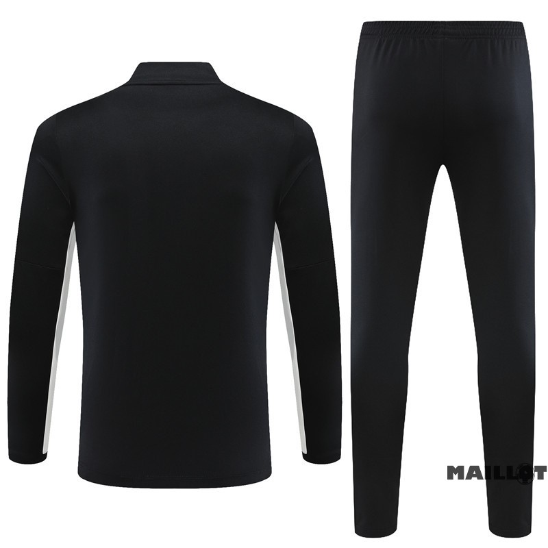 Foot Maillot Pas Cher Ensemble Complet Sudadera Entrainement Paris Saint Germain Enfant 2023 2024 Noir Blanc