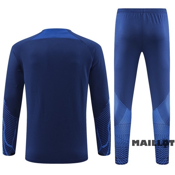 Foot Maillot Pas Cher Ensemble Complet Sudadera Entrainement Pays Bas 2022 III Bleu