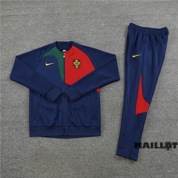 Foot Maillot Pas Cher Ensemble Complet Sudadera Entrainement Portugal 2022 Rouge Noir