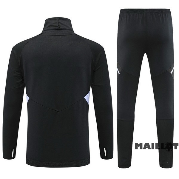 Foot Maillot Pas Cher Ensemble Complet Sudadera Entrainement Real Madrid 2022 2023 Noir Purpura