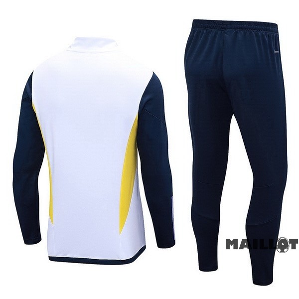 Foot Maillot Pas Cher Ensemble Complet Sudadera Entrainement Real Madrid 2023 2024 Blanc I Bleu