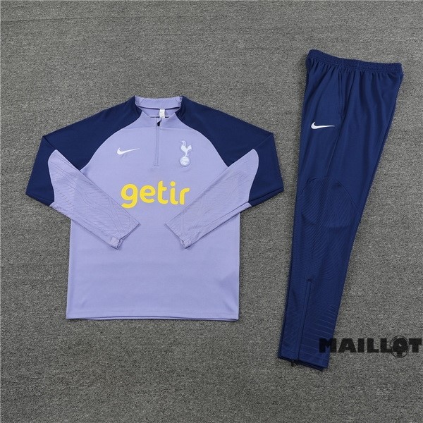 Foot Maillot Pas Cher Ensemble Complet Sudadera Entrainement Tottenham Hotspur 2023 2024 Purpura Bleu