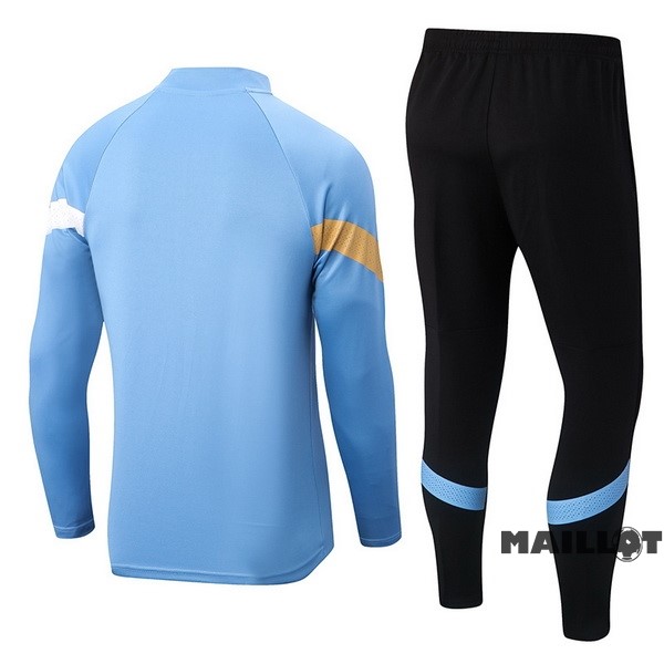 Foot Maillot Pas Cher Ensemble Complet Sudadera Entrainement Uruguay 2022 Bleu Noir