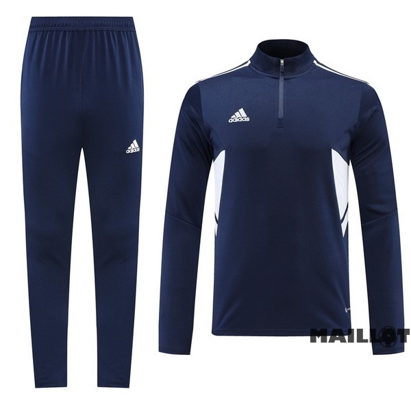 Foot Maillot Pas Cher Ensemble Complet Sudadera Entrainement adidas 2022 2023 Bleu Marine