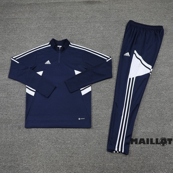 Foot Maillot Pas Cher Ensemble Complet Sudadera Entrainement adidas 2022 2023 Bleu Marine