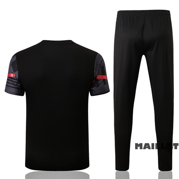 Foot Maillot Pas Cher Entrainement Ensemble Complet AC Milan 2022 2023 Gris I Noir