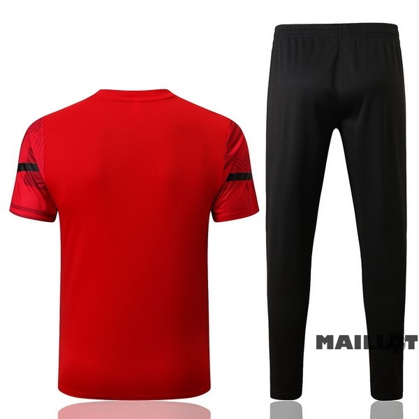 Foot Maillot Pas Cher Entrainement Ensemble Complet AC Milan 2022 2023 Rouge I Noir