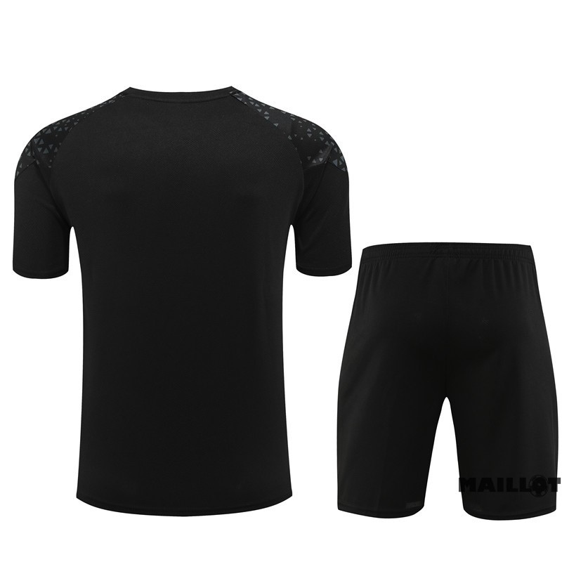 Foot Maillot Pas Cher Entrainement Ensemble Complet AC Milan 2023 2024 Noir I Rouge