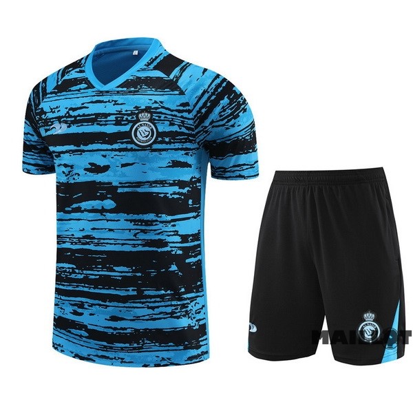 Foot Maillot Pas Cher Entrainement Ensemble Complet Al Nassr 2022 2023 Bleu Noir