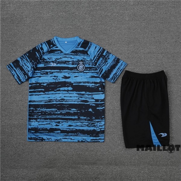 Foot Maillot Pas Cher Entrainement Ensemble Complet Al Nassr 2022 2023 Bleu Noir