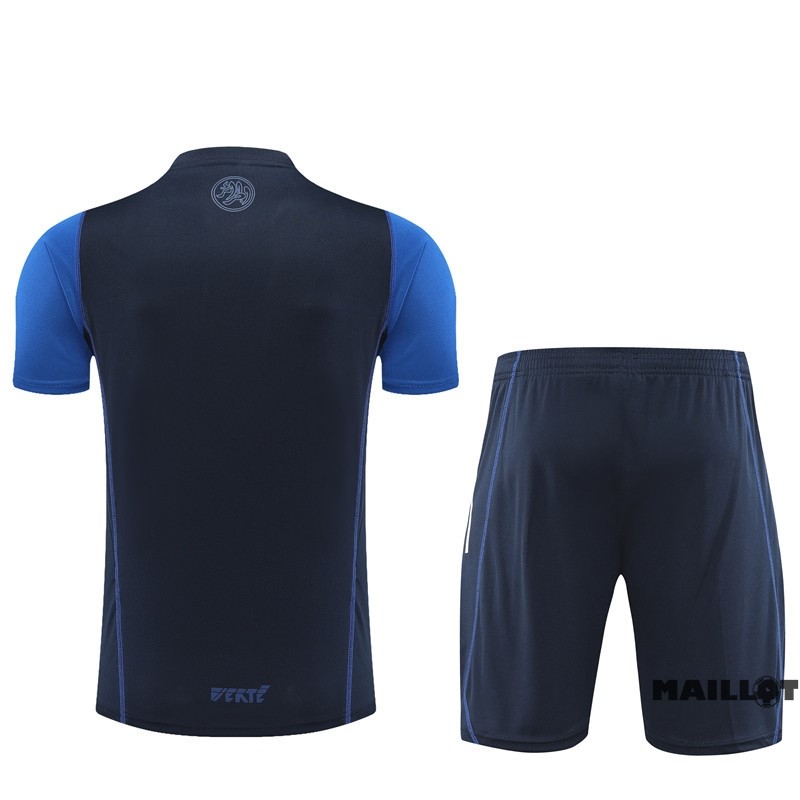 Foot Maillot Pas Cher Entrainement Ensemble Complet Algérie Enfant 2023 Bleu