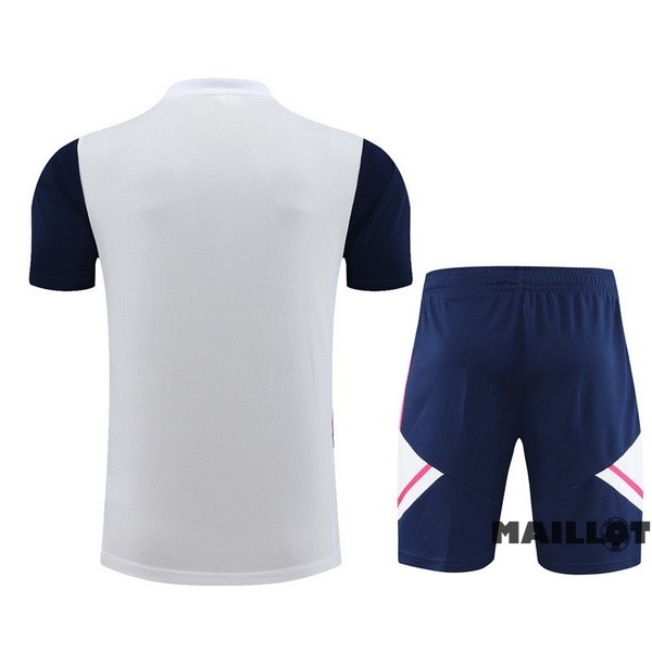 Foot Maillot Pas Cher Entrainement Ensemble Complet Arsenal 2022 2023 Blanc Bleu Marine