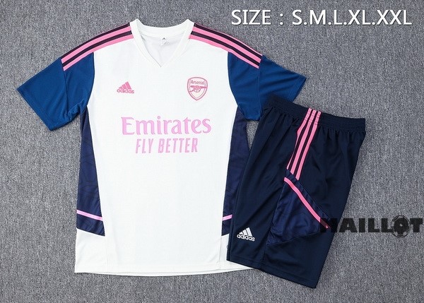 Foot Maillot Pas Cher Entrainement Ensemble Complet Arsenal 2022 2023 Gris Bleu Marine