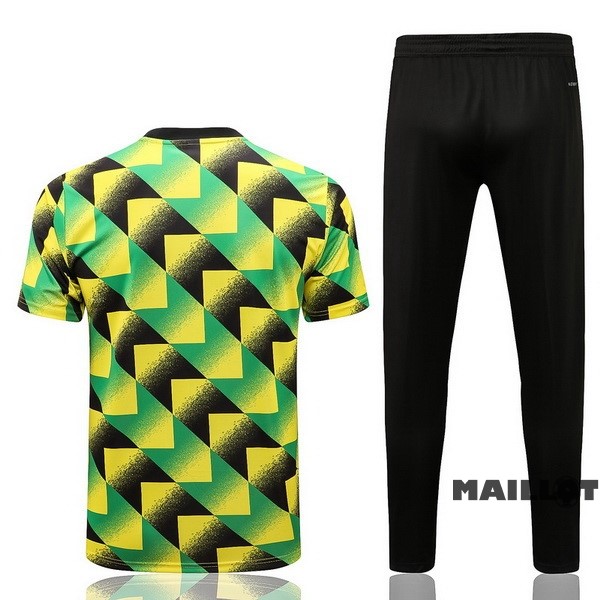 Foot Maillot Pas Cher Entrainement Ensemble Complet Arsenal 2022 2023 Vert Jaune Noir