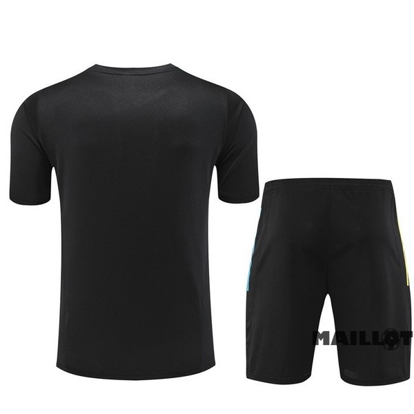 Foot Maillot Pas Cher Entrainement Ensemble Complet Arsenal 2023 2024 Noir Jaune
