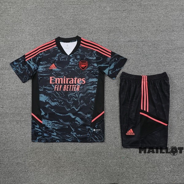 Foot Maillot Pas Cher Entrainement Ensemble Complet Arsenal 2023 2024 Noir Vert