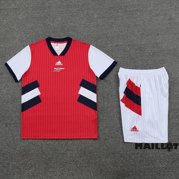 Foot Maillot Pas Cher Entrainement Ensemble Complet Arsenal 2023 2024 Rouge Blanc