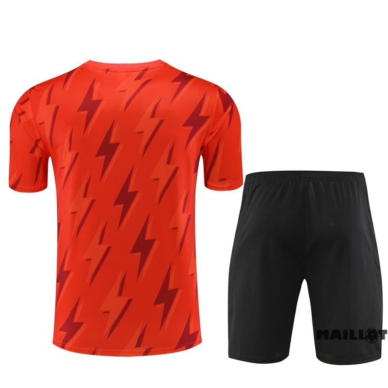 Foot Maillot Pas Cher Entrainement Ensemble Complet Arsenal 2023 2024 Rouge I Noir