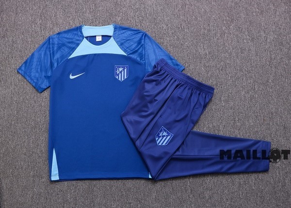 Foot Maillot Pas Cher Entrainement Ensemble Complet Atlético Madrid 2022 2023 Bleu