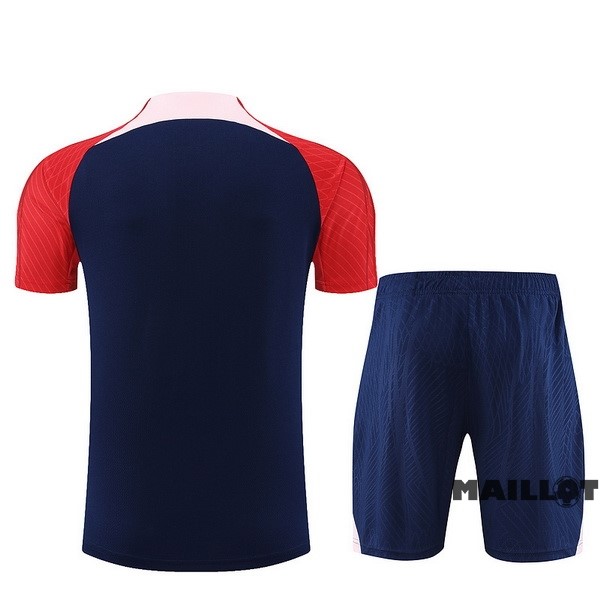 Foot Maillot Pas Cher Entrainement Ensemble Complet Atlético Madrid 2023 2024 Bleu Rouge