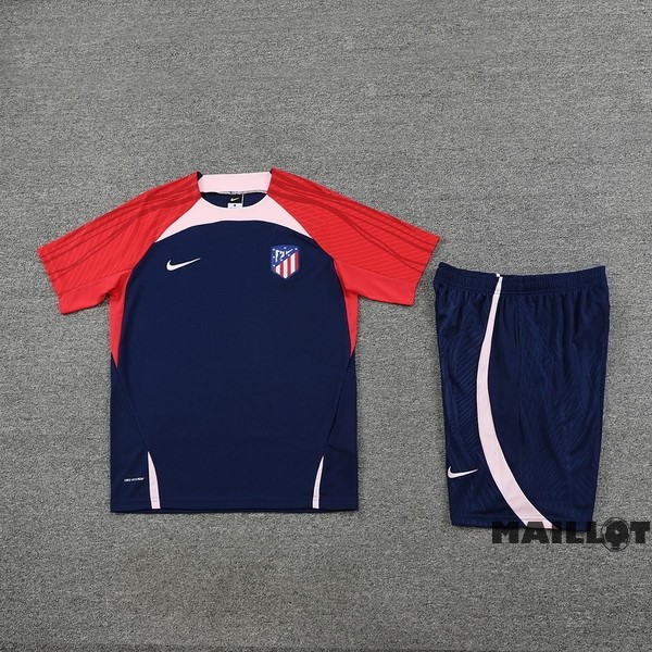 Foot Maillot Pas Cher Entrainement Ensemble Complet Atlético Madrid 2023 2024 Bleu Rouge