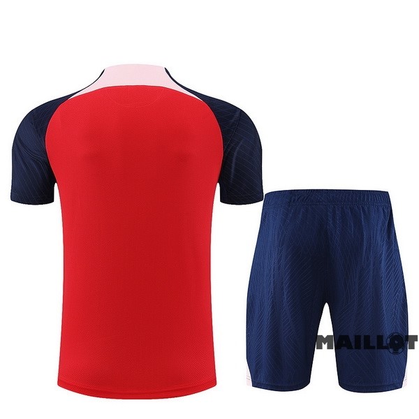 Foot Maillot Pas Cher Entrainement Ensemble Complet Atlético Madrid 2023 2024 Rouge Bleu