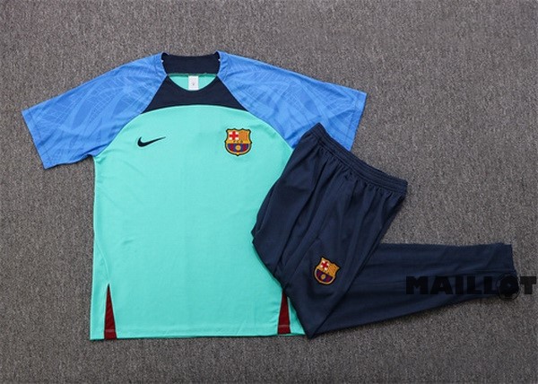 Foot Maillot Pas Cher Entrainement Ensemble Complet Barcelona 2022 2023 Bleu I Vert