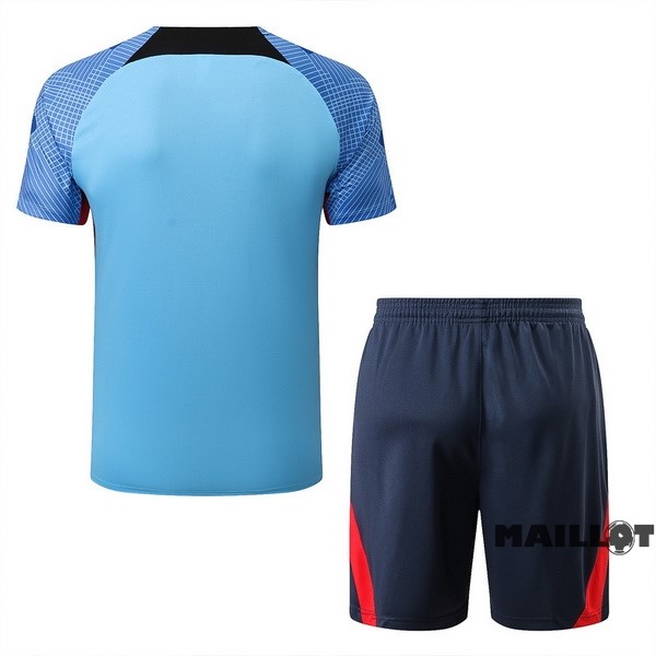 Foot Maillot Pas Cher Entrainement Ensemble Complet Barcelona 2022 2023 Bleu Noir