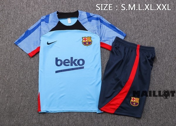 Foot Maillot Pas Cher Entrainement Ensemble Complet Barcelona 2022 2023 Bleu Noir
