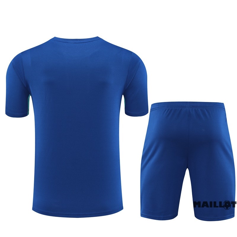 Foot Maillot Pas Cher Entrainement Ensemble Complet Barcelona 2023 2024 Bleu Vert