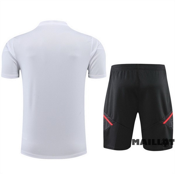 Foot Maillot Pas Cher Entrainement Ensemble Complet Bayern Múnich 2022 2023 Blanc Noir