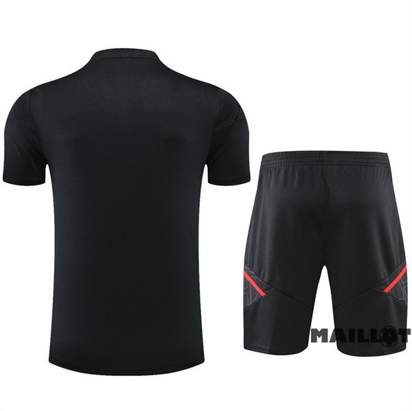 Foot Maillot Pas Cher Entrainement Ensemble Complet Bayern Múnich 2022 2023 Noir II Rouge