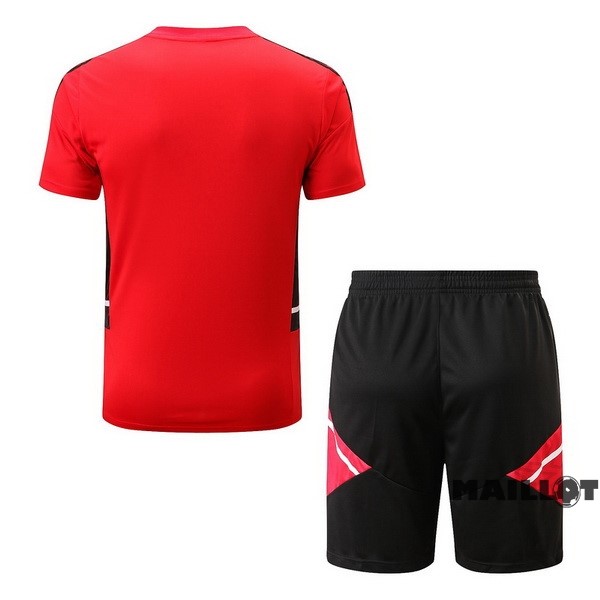 Foot Maillot Pas Cher Entrainement Ensemble Complet Bayern Múnich 2022 2023 Rouge II Noir