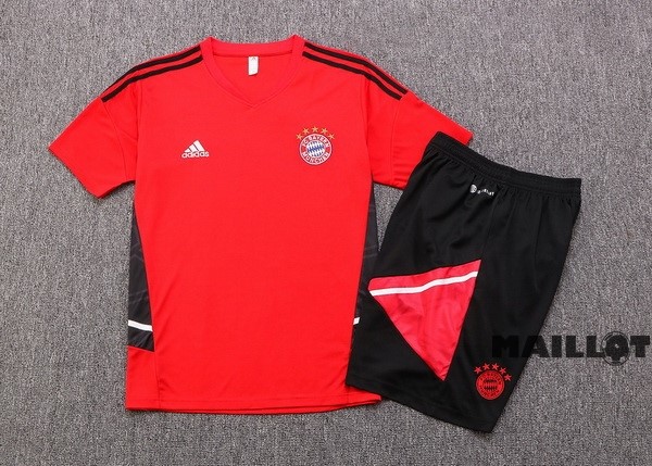Foot Maillot Pas Cher Entrainement Ensemble Complet Bayern Múnich 2022 2023 Rouge II Noir