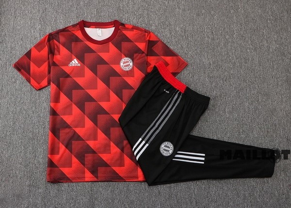 Foot Maillot Pas Cher Entrainement Ensemble Complet Bayern Múnich 2022 2023 Rouge Noir