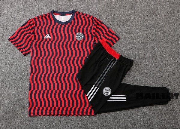 Foot Maillot Pas Cher Entrainement Ensemble Complet Bayern Múnich 2022 2023 Rouge Noir Blanc