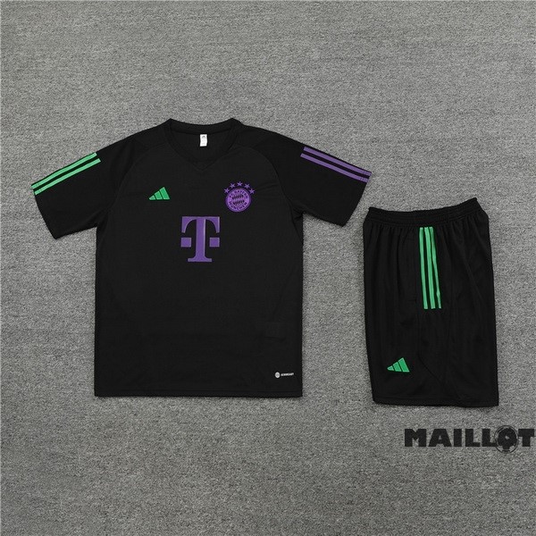 Foot Maillot Pas Cher Entrainement Ensemble Complet Bayern Múnich 2023 2024 Purpura Noir