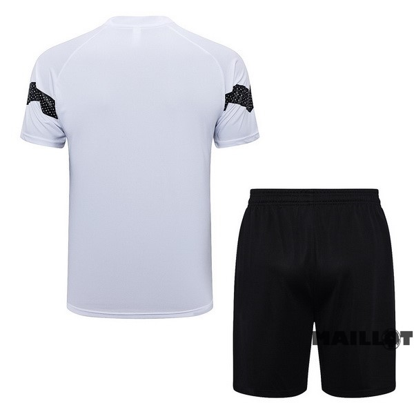 Foot Maillot Pas Cher Entrainement Ensemble Complet Borussia Dortmund 2022 2023 Blanc Noir