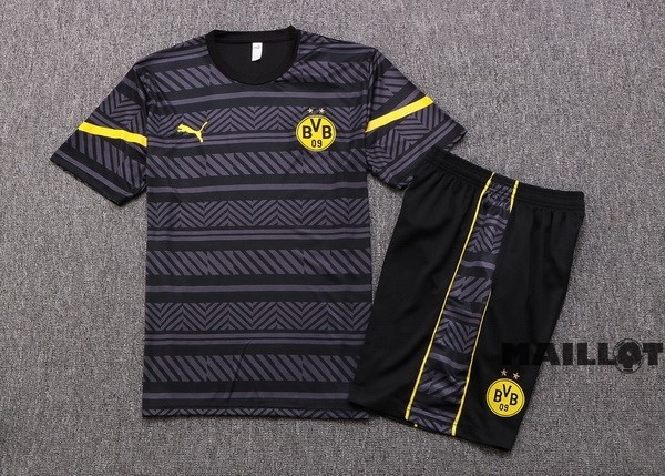 Foot Maillot Pas Cher Entrainement Ensemble Complet Borussia Dortmund 2022 2023 Gris I Jaune
